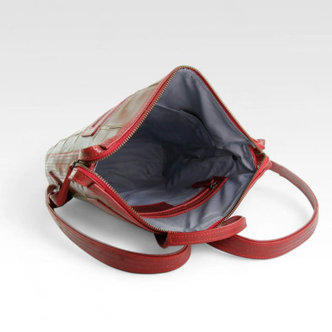 Small Backpack | Leather & Fire-hose