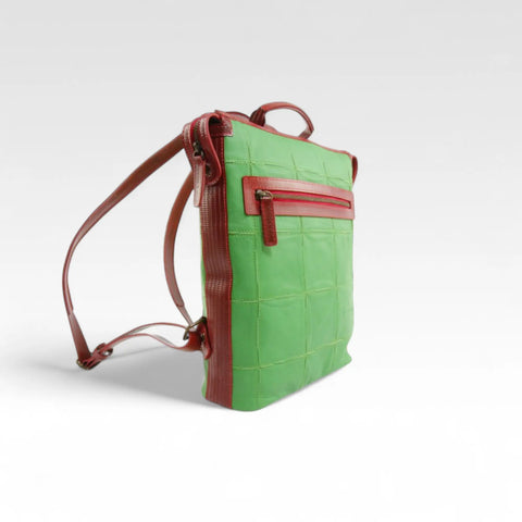 Small Backpack | Leather & Fire-hose