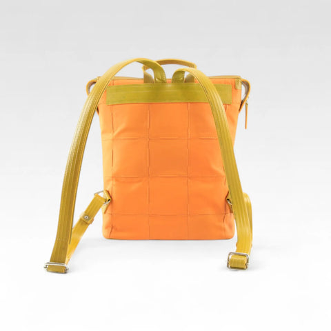 Small Backpack | Leather & Fire-hose