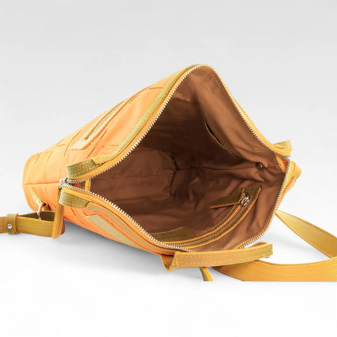 Small Backpack | Leather & Fire-hose