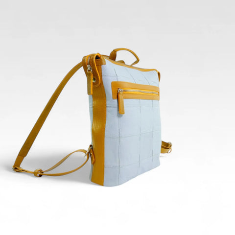 Small Backpack | Leather & Fire-hose