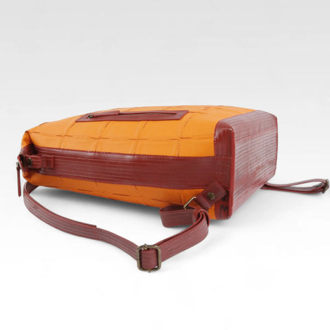 Large Backpack | Leather & Fire-hose