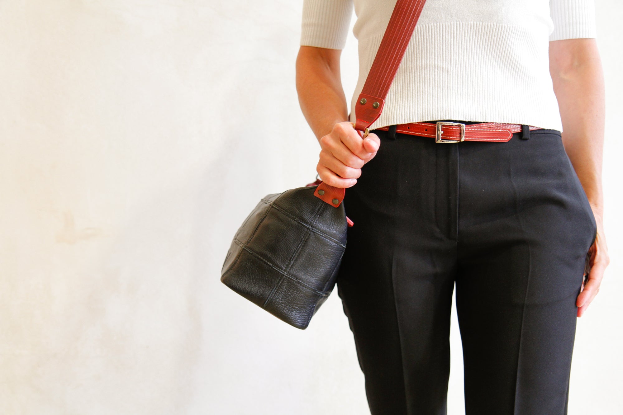 Boho Bag | Leather & Fire-hose