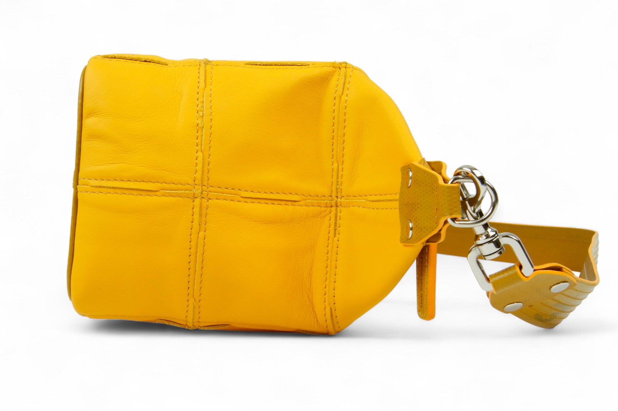 Upcycled leather crossbody bag