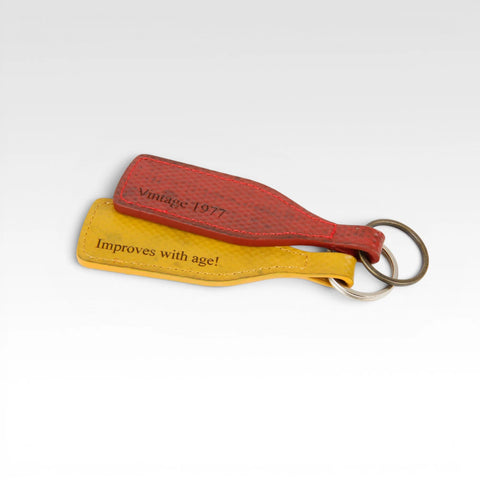 The Elvis & Kresse Wine bottle key ring - personalisation available