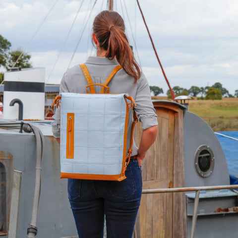 Large Backpack | Leather & Fire-hose