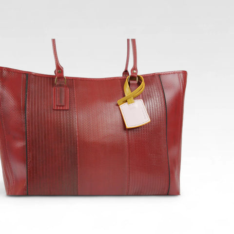 Bag Charm | Leather & Fire-hose