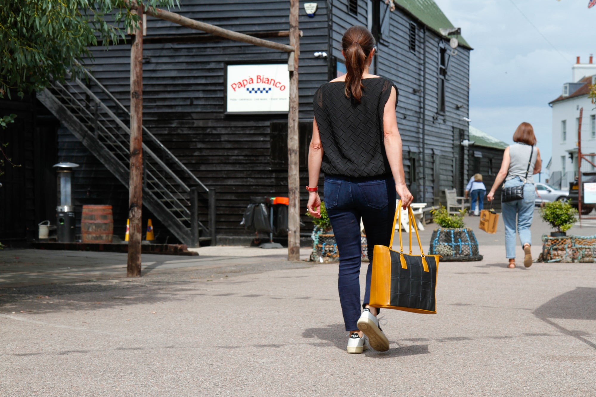 Classic Tote | Leather & Fire-hose