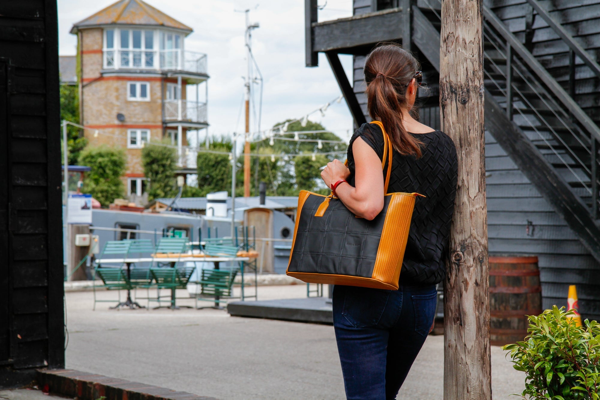 Classic Tote | Leather & Fire-hose