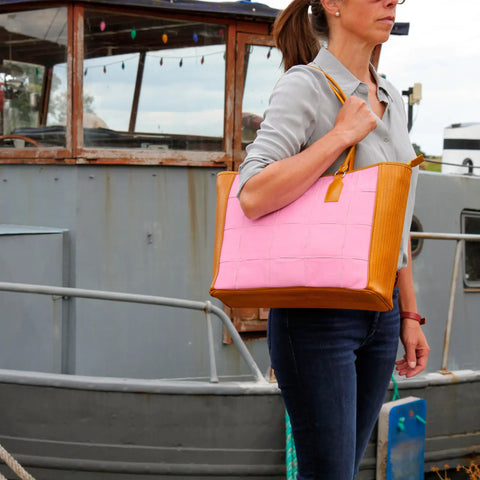 Classic Tote | Leather & Fire-hose
