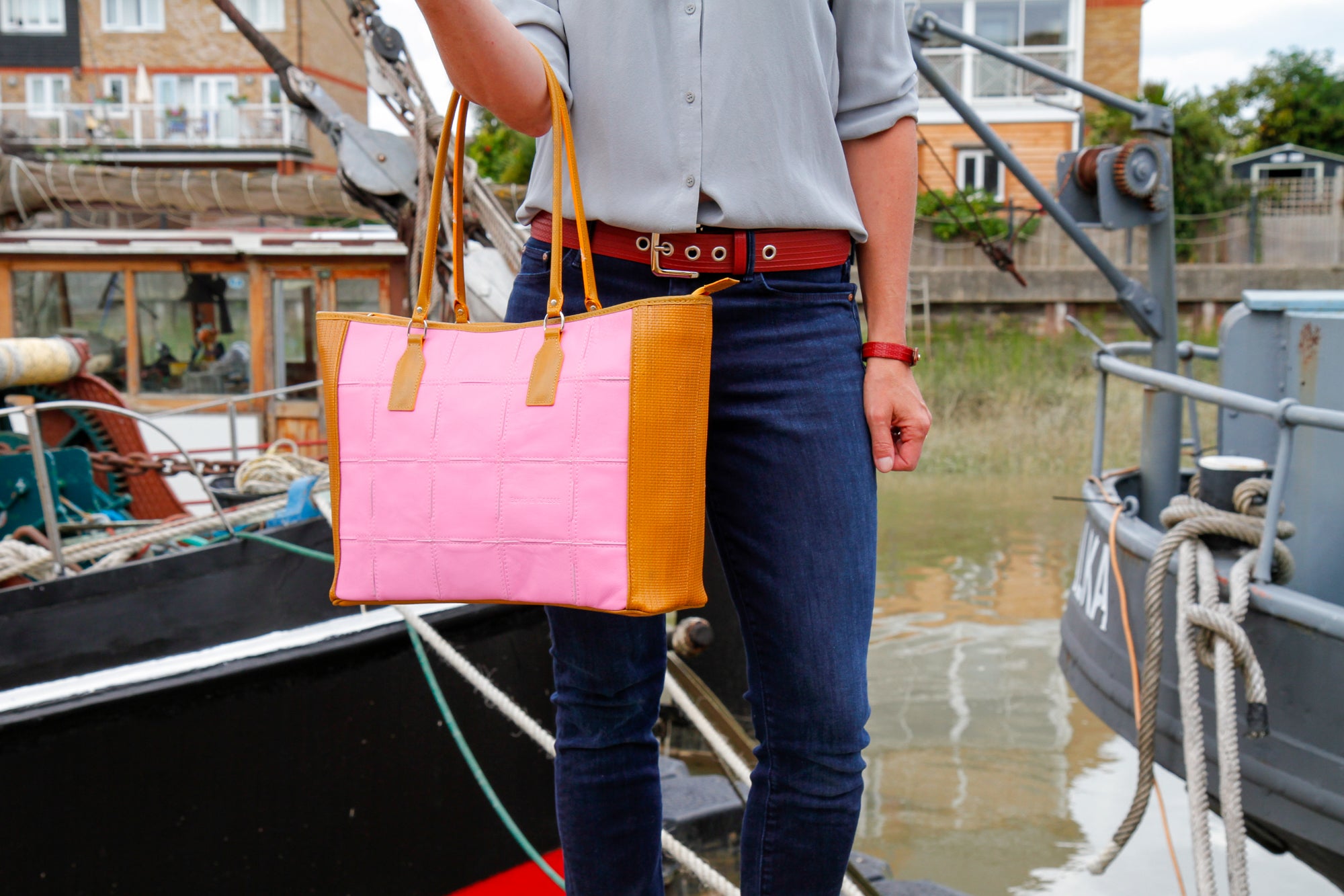 Sustainable Leather Tote Bag