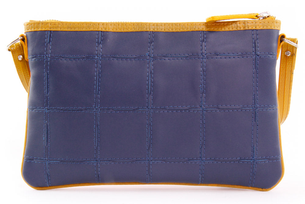 Recycled leather clutch bag by Elvis & Kresse