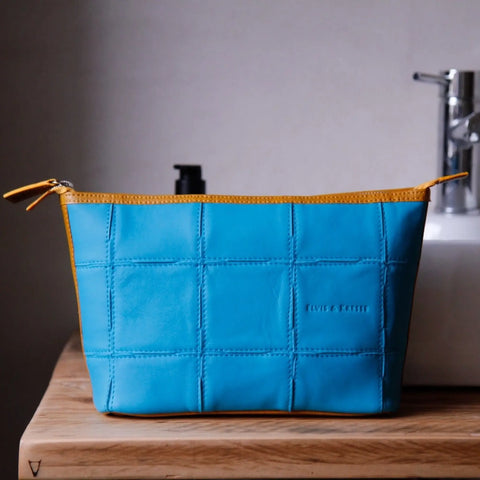 Cosmetics Case / Toiletry Bag | Leather & Fire-hose