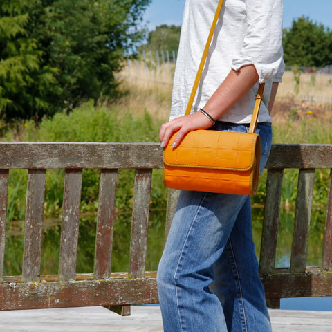 Crossbody Bag | Leather & Fire-hose