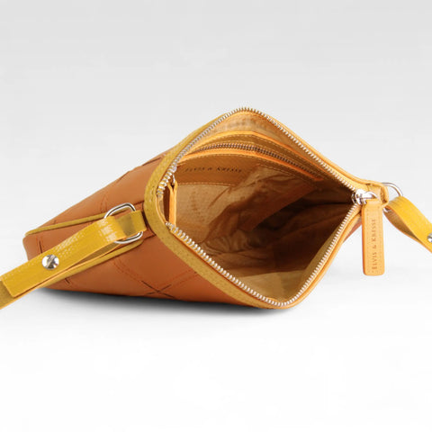 Crossbody Clutch | Leather & Fire-hose