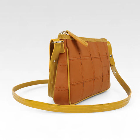 Crossbody Clutch | Leather & Fire-hose