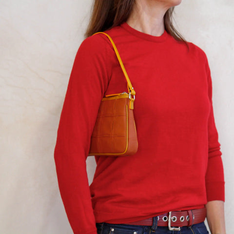 Crossbody Clutch | Leather & Fire-hose