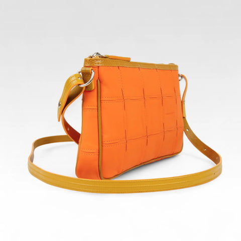 Crossbody Clutch | Leather & Fire-hose
