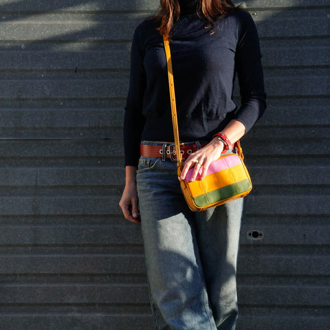 Disco Bag | Leather & Fire-hose