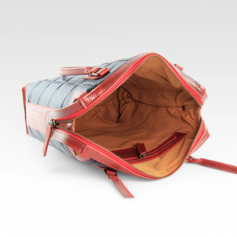 Dutch Tote | Leather & Fire-hose