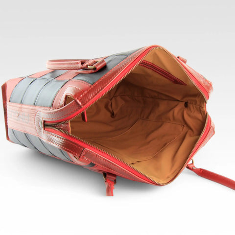 Dutch Tote | Leather & Fire-hose