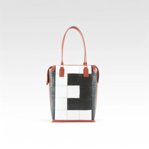 The Elvis & Kresse Dutch Tote, sustainably made from upcycled Rolls Royce leather  and recycled London Fire Brigade fire-hose