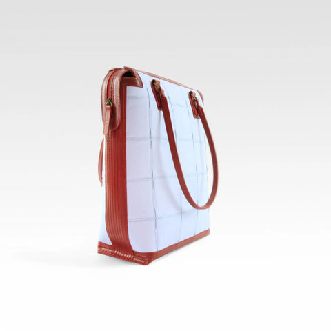 Dutch Tote | Leather & Fire-hose