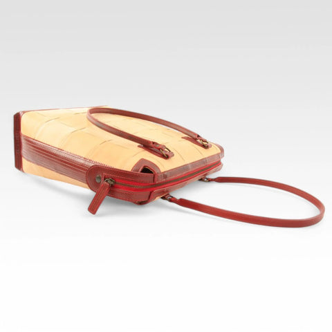 Dutch Tote | Leather & Fire-hose