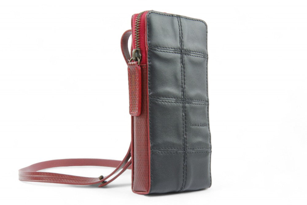 Leather phone pouch by Elvis & Kresse