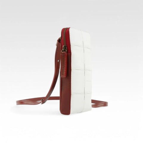 Elvis & Kresse Crossbody Pouch is an ethical and sustainable small crossbody bag: carry phone, wallet and other essentials