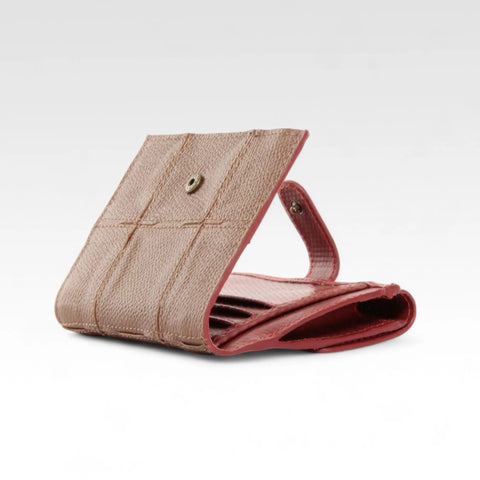 Folding Purse | Leather & Fire-hose