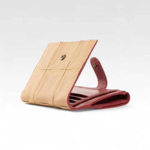 Folding Purse | Leather & Fire-hose