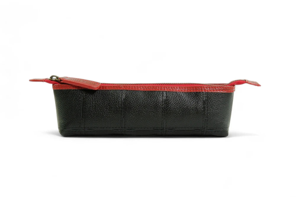 Rescued leather pencil case