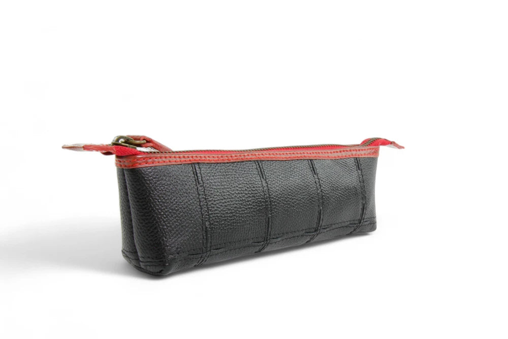 Rescued leather pencil case