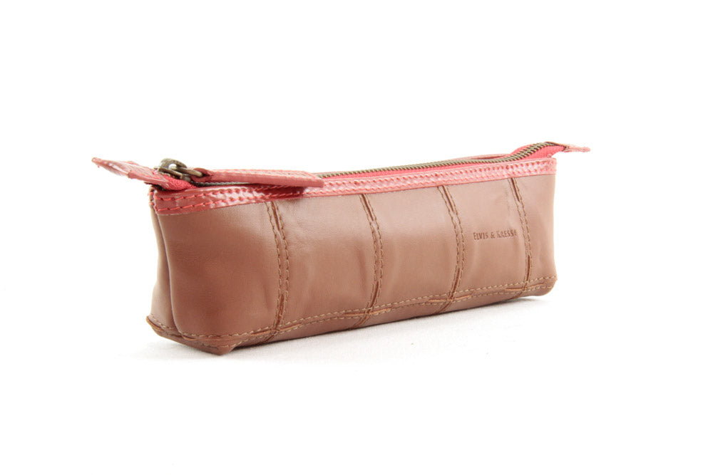 sustainable leather pencil case