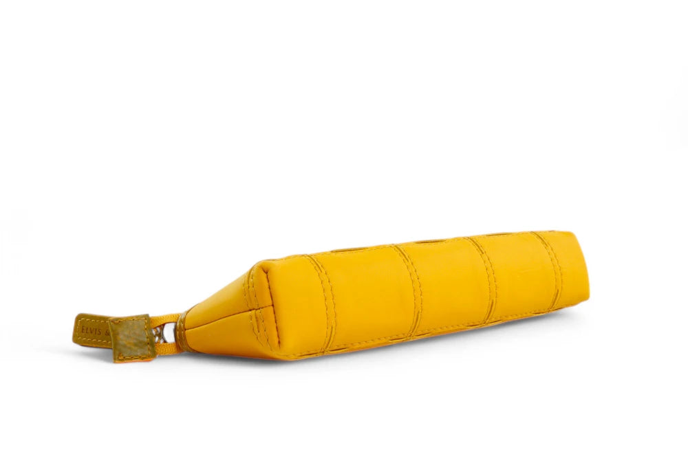 Upcycled leather pencil case