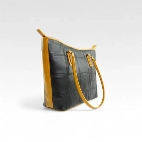 Small Tote | Leather & Fire-hose