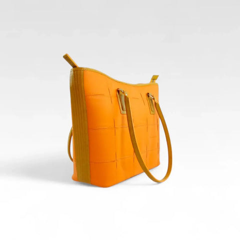 Small Tote | Leather & Fire-hose