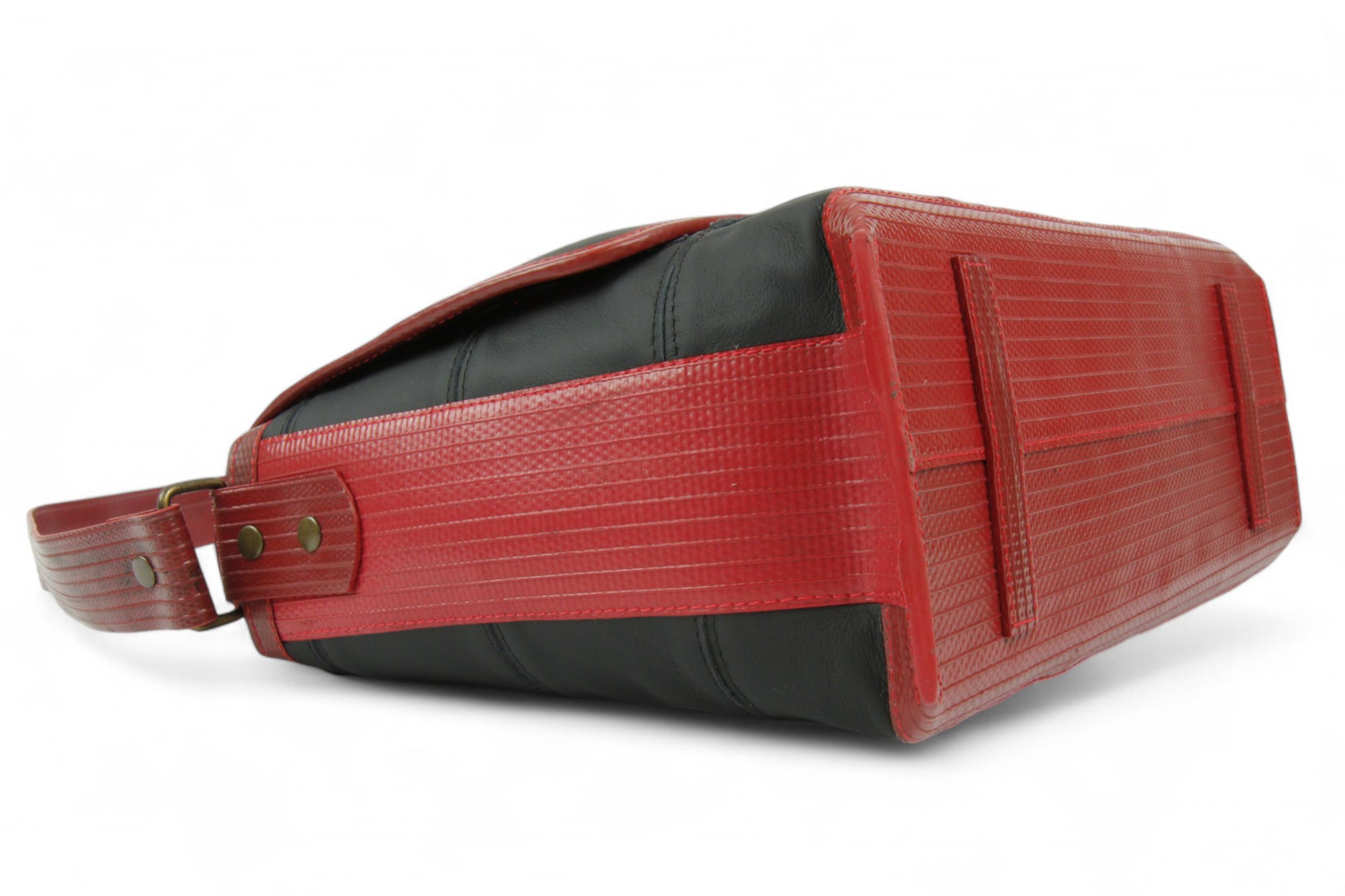 Recycled Leather Messenger Bag
