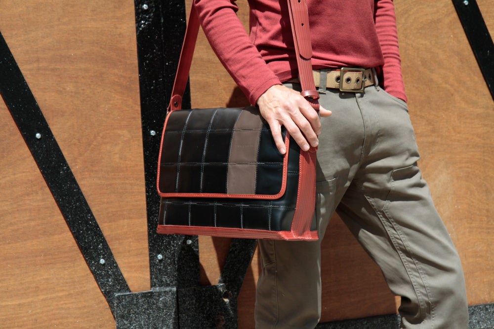 Leather field bag