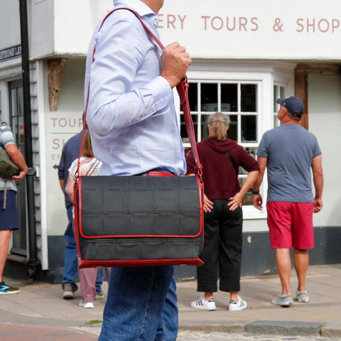 Field Bag | Leather & Fire-hose