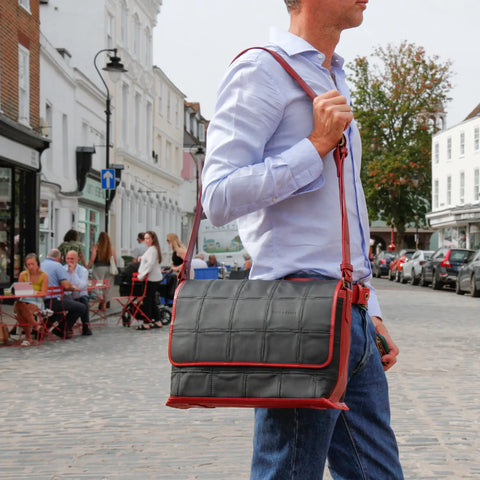 Field Bag | Leather & Fire-hose