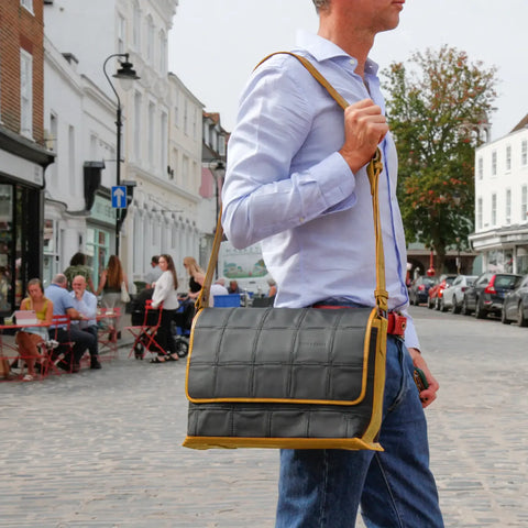 Field Bag | Leather & Fire-hose