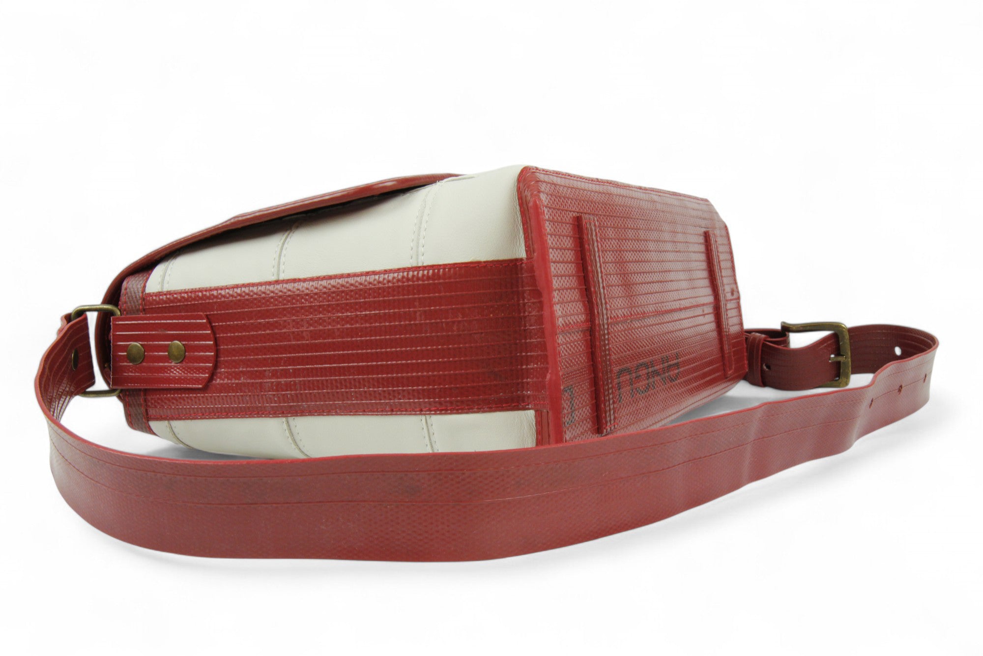 Recycled Leather Messenger Bag