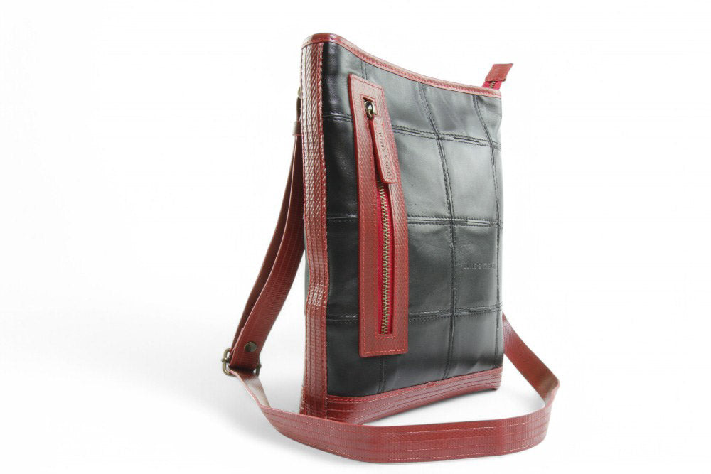 Upcycled leather bag