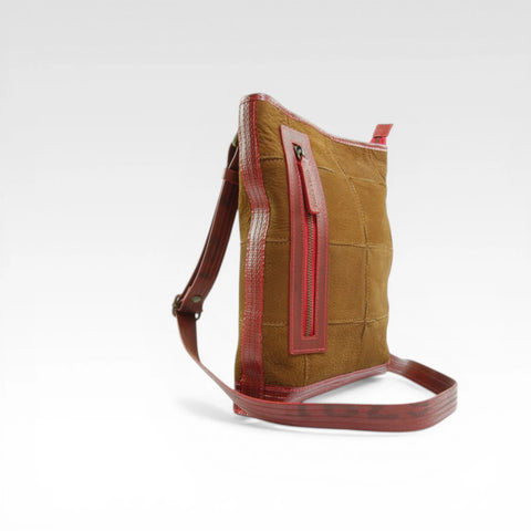 Reporter Bag | Leather & Fire-hose