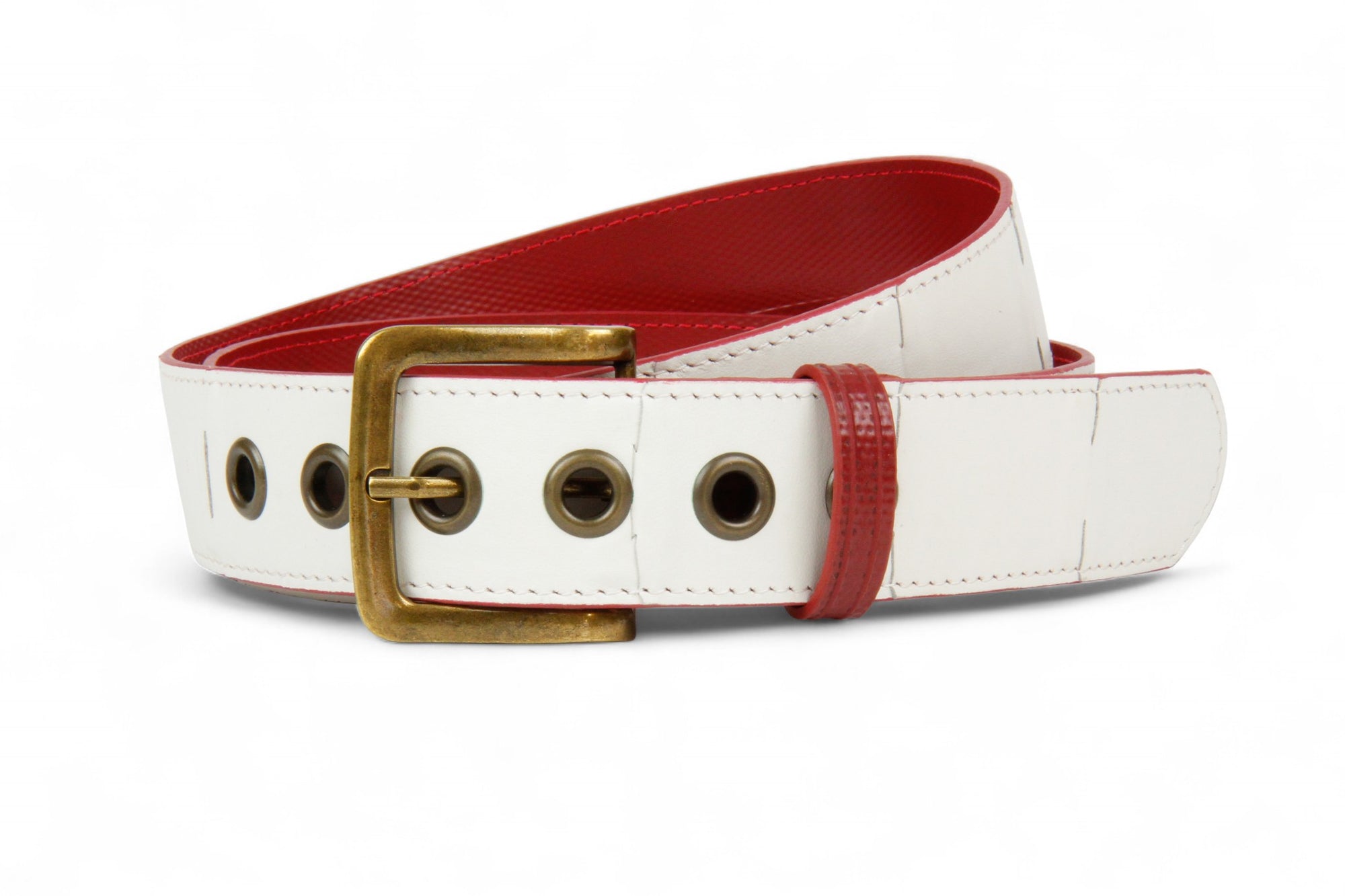 Sustainable luxury leather belt