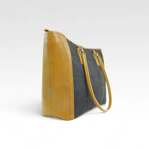 Classic Tote | Leather & Fire-hose