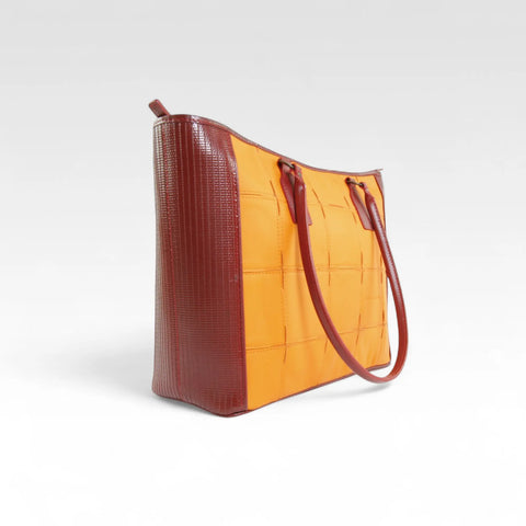 Classic Tote | Leather & Fire-hose