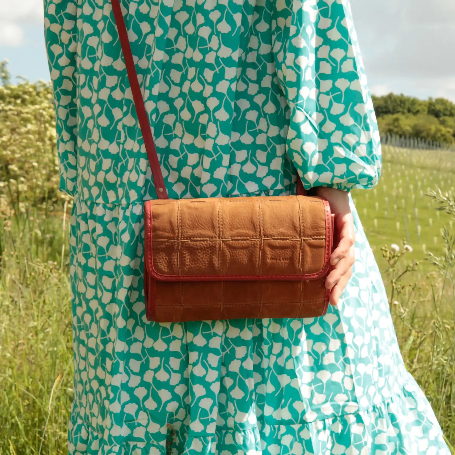 Crossbody Bag | Leather & Fire-hose